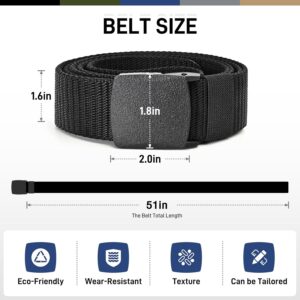 Casual Men's Belt Nylon 5 Pack - Image 2