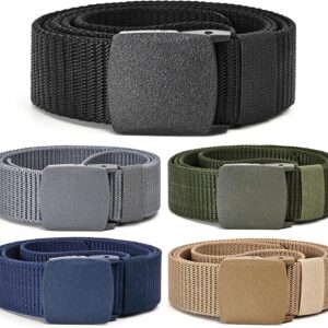 Casual Men's Belt Nylon 5 Pack