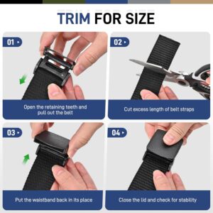 Casual Men's Belt Nylon 5 Pack - Image 6