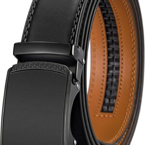 Men's Adjustable Ratchet Belt Gift Boxed - Image 35