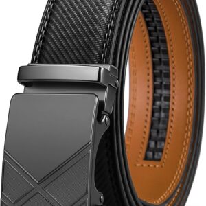 Men's Adjustable Ratchet Belt Gift Boxed - Image 36