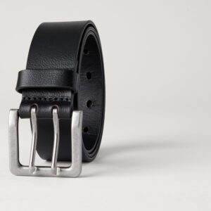 Men's Double Prong Leather Belt - Image 2