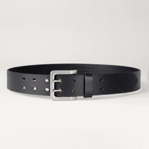Men's Double Prong Leather Belt - Image 4