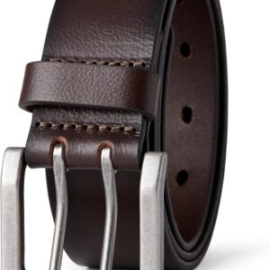 Men's Double Prong Leather Belt - Image 6