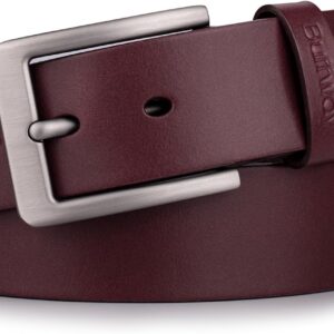 Men's Full Grain Leather Belt Solid One-Piece 1.5 Inch Wide - Image 10
