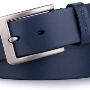 Men's Full Grain Leather Belt Solid One-Piece 1.5 Inch Wide - Image 11