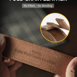 Men's Leather Belt 35mm Casual Dress - Image 2