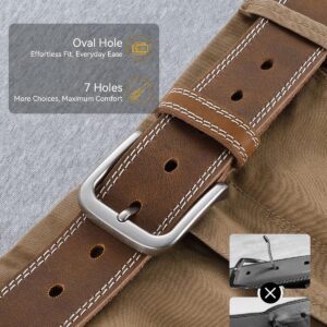 Men's Leather Belt 35mm Casual Dress - Image 3