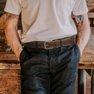 Men's Leather Belt 35mm Casual Dress - Image 5