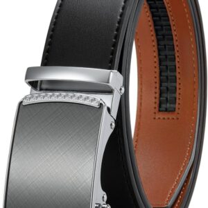 Men's Leather Ratchet Belt Customizable Fit 35mm - Image 11