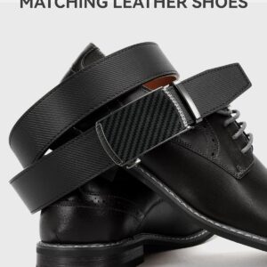 Men's Leather Ratchet Belt Customizable Fit 35mm - Image 4