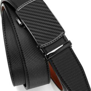 Men's Leather Ratchet Belt Customizable Fit 35mm - Image 8