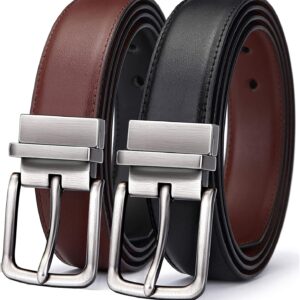 Men's Reversible Belt Genuine Leather Adjustable