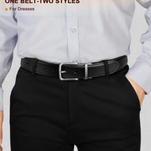 Men's Reversible Belt Genuine Leather Adjustable - Image 5