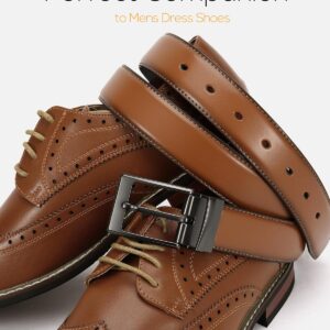 Reversible Dress Belt Leather 1.25 Inch Men - Image 3