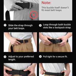 Tactical Belt 1.5 Inch Stretch Black - Image 2