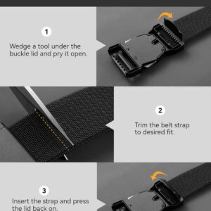 Tactical Belt 1.5 Inch Stretch Black - Image 6