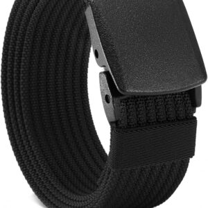 Web Belt Nylon Non Metal Buckle Men 38mm