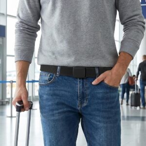 Web Belt Nylon Non Metal Buckle Men 38mm - Image 5