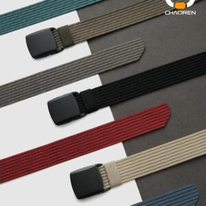 Web Belt Nylon Non Metal Buckle Men 38mm - Image 8