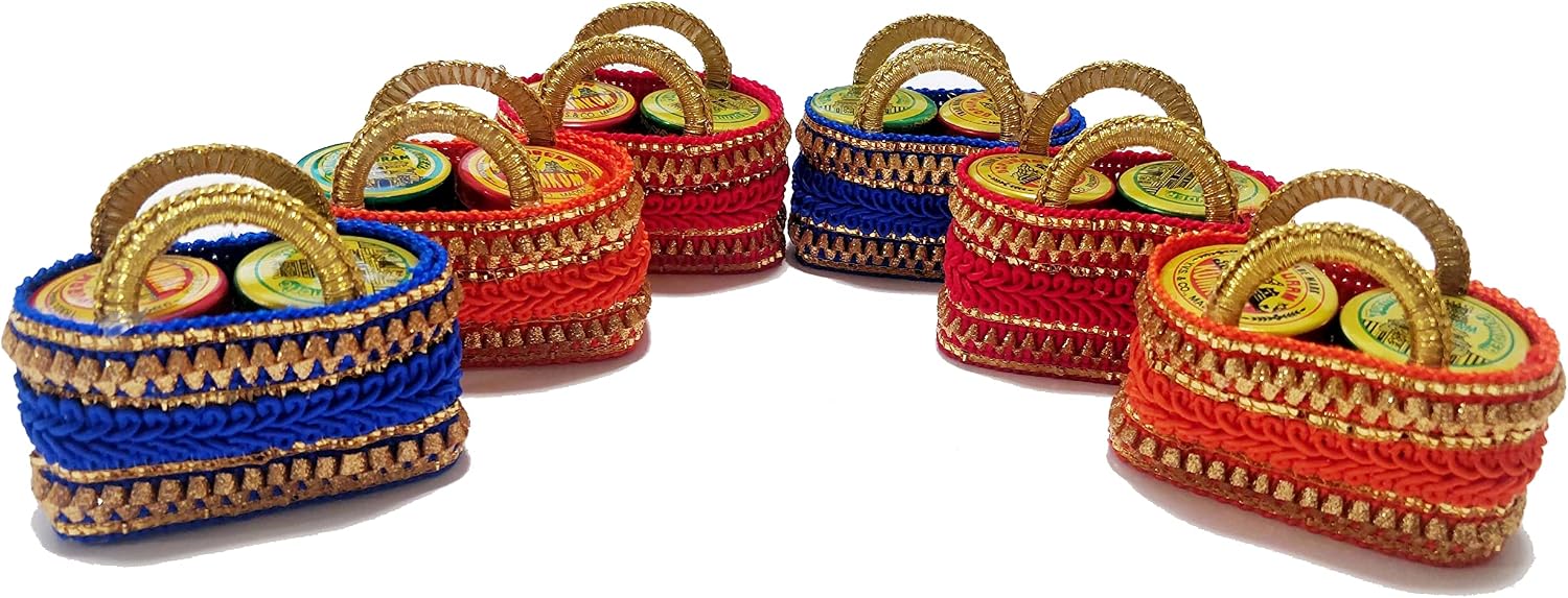 Haldi-Kumkum Return Gift Pouches — Pack of 6